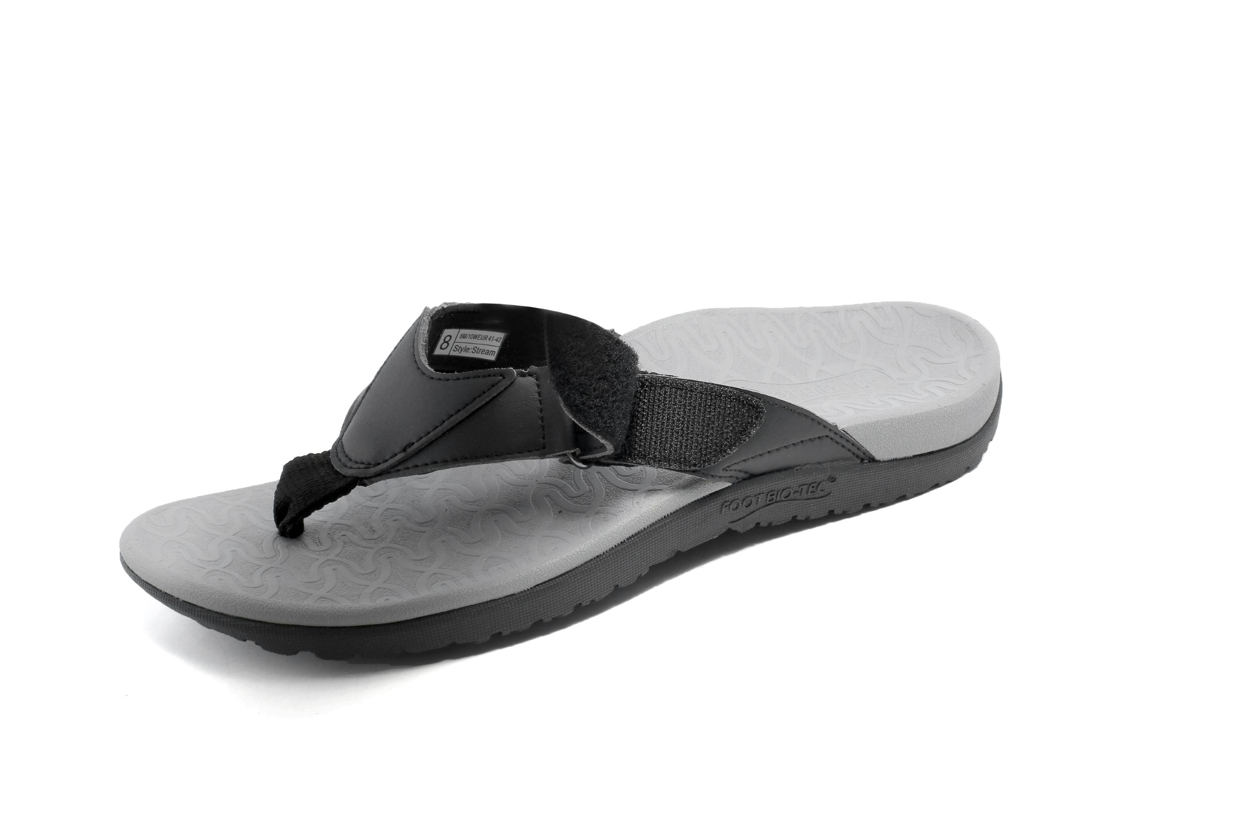 Stream Black (Men's Style) - Comfortable specialist orthotic footwear