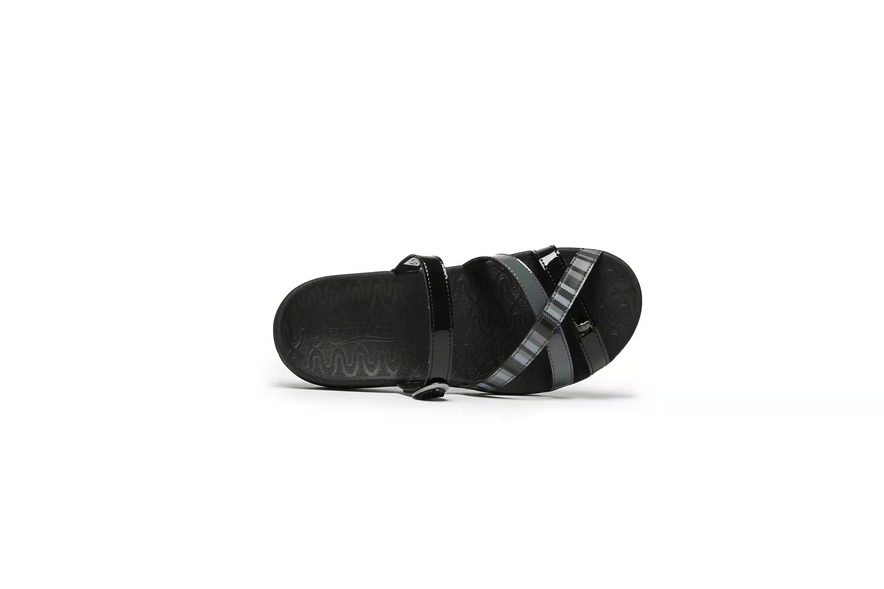 Royal Elegant Grey(Shiny Black) - Comfortable specialist orthotic footwear